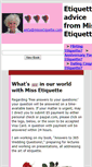 Mobile Screenshot of missetiquette.com