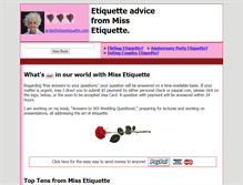 Tablet Screenshot of missetiquette.com
